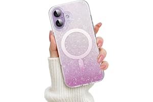 BENTOBEN for iPhone 17 Magnetic Glitter Case,Sparkly Phone Cover Cute Full Protection Slim Shockproof Anti-Scratch Bling Wome