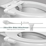 WITHLENT Ultra-Slim Bidet Attachment UK Dual Nozzle Frontal & Rear Wash view 3