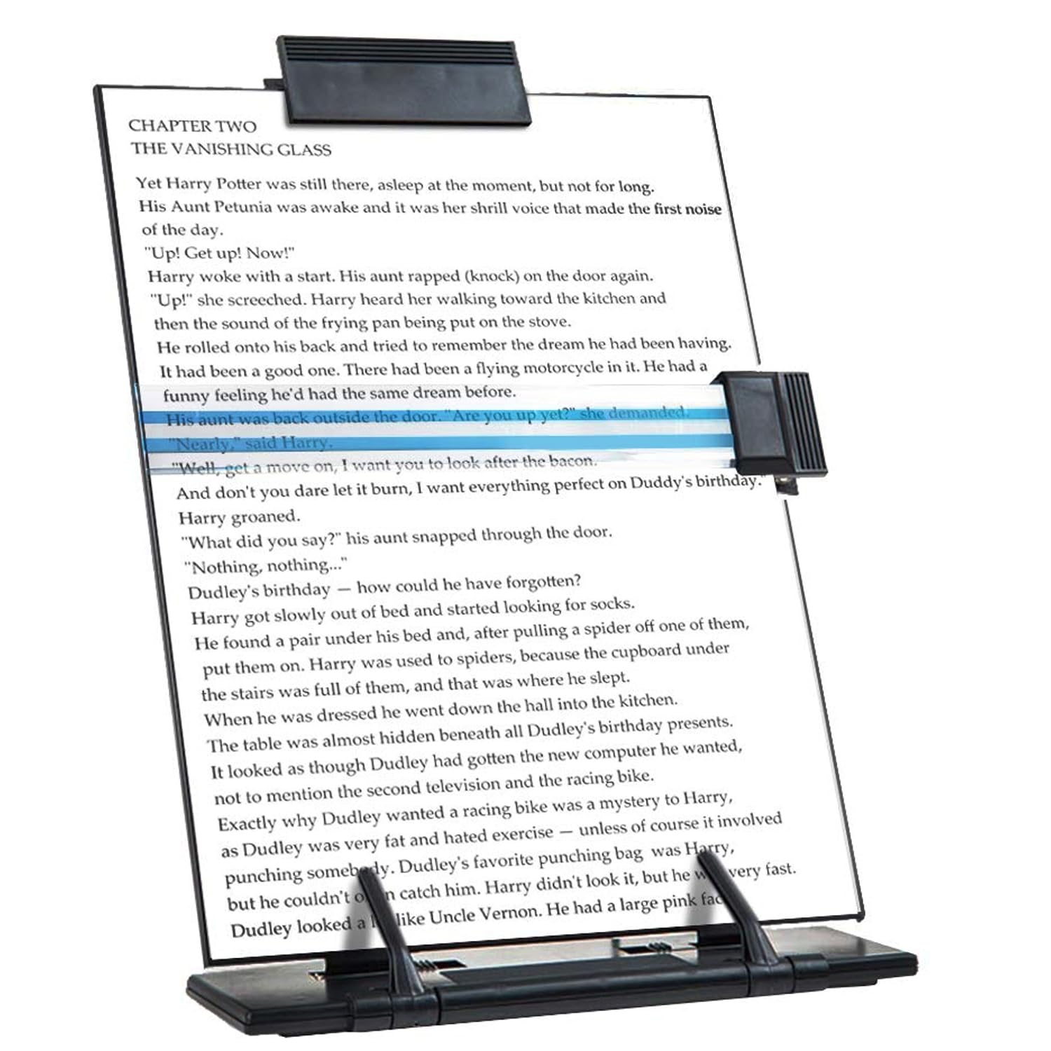 Powerking Paper Stand Document Holder with 7 Adjustable Positions, Paper Holder Stand for Desk When Typing for Reading A4 Letter, Books, Receipts, Sheet Music, Textbooks