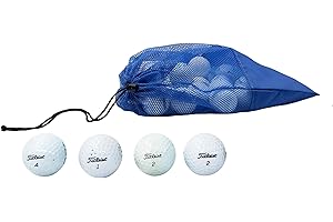 MULLIGAN GOLF BALLS 50 Recycled Used Golf Balls Mix for Titleist Golf Balls - Premium Used & Recycled Golf Balls - Good Condition - Includes Reusable Mesh Carrying Bag