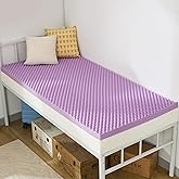 SINWEEK 2 Inch Egg Crate Memory Foam Mattress Topper Twin XL, Twin Extra Long Mattress Pads for College Dorm Single Bed, Pressure Relieve CertiPUR-US Certified,39x80 Inches