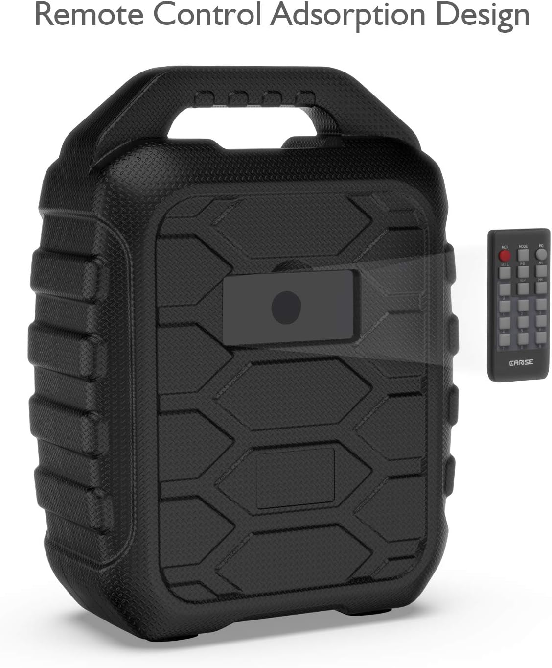 EARISE T26 Portable Karaoke Machine Bluetooth Speaker with Wireless Microphone, Rechargeable PA System with FM Radio, Audio Recording, Remote Control, Supports TF Card/USB, Perfect for Party: Musical Instruments