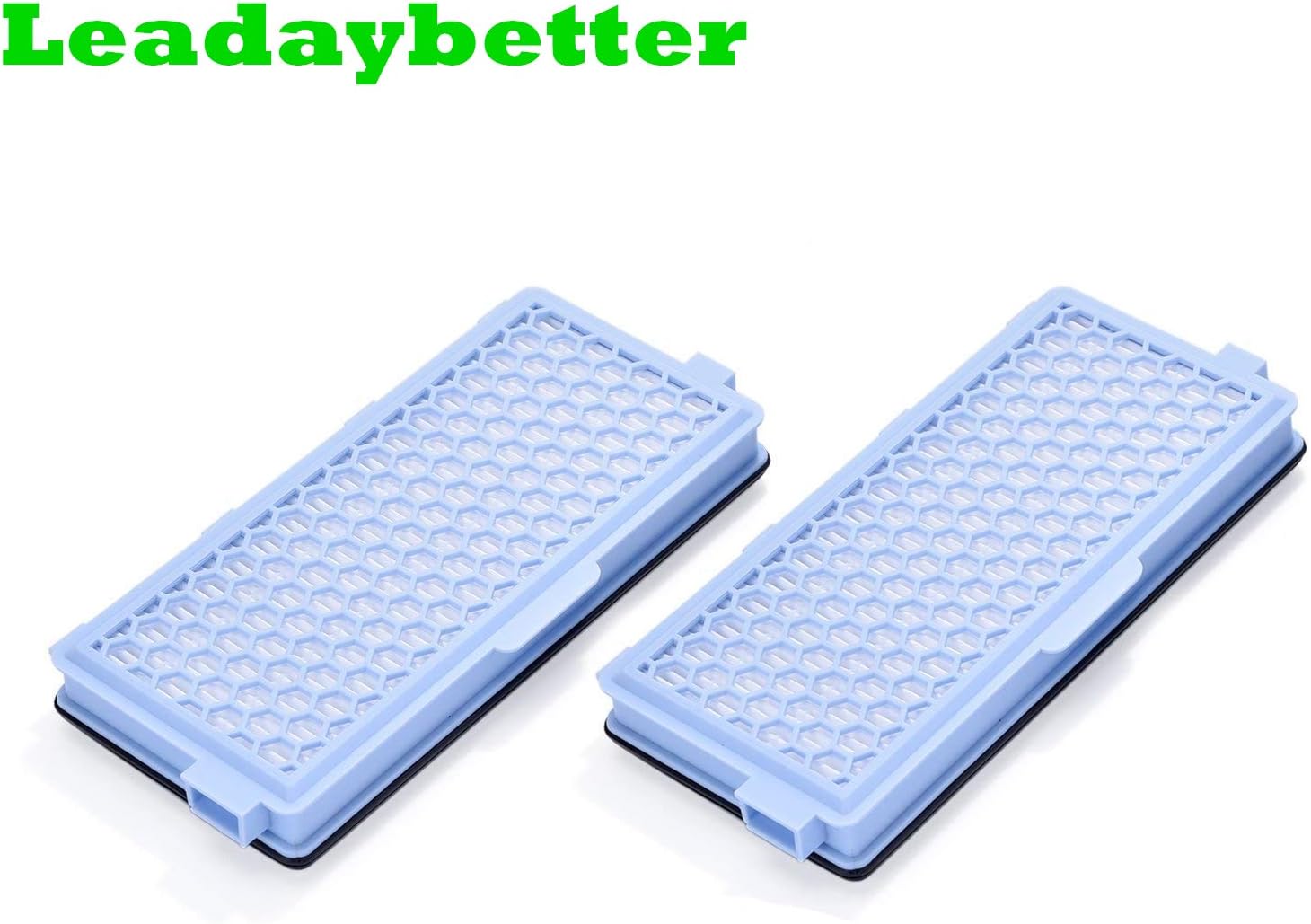 Leadaybetter HEPA Filter Active Air Filter Vacuum Cleaner SF-HA 50 AirClean for Miele S4 S5 S6 S8 and S4000 S5000 S6000 S8000 (2 Pack)
