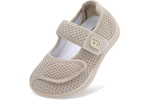 JOINFREE Toddler Shoes Boys Girls Adjustable Wide Breathable Barefoot Shoes Slip On Tennis Sneakers Zero Drop Casual Walking Shoe Indoor Outdoor