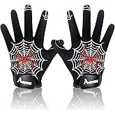 AMYESE Youth Football Gloves -Sticky Football Receiver Gloves with Tacky Silicone Palm for Kids Girls Boys Flag Football Practice Games,Stretch Fit Quick-Dry Excellent Grip Football Receiving Gloves