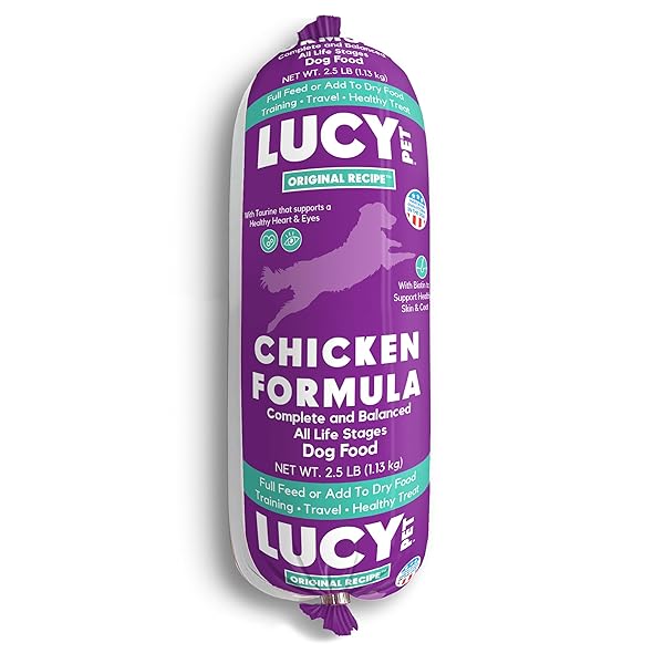 LUCY PET PRODUCTS CHICKEN FORMULA DOG FOOD ROLL...