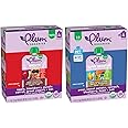 Plum Organics Tots Bundle - 4 oz Pouch (Pack of 8) - Apple, Blackberry, Purple Carrot, Greek Yogurt & Oat - Pear, Sweet Potato, Spinach, Blueberry, Bean, & Oat - Organic Fruit & Vegetable Toddler Food