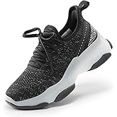 DREAM PAIRS Girls Slip-On Sneakers Kids Sparkle Pop Lightweight Jelly Sole Walking Shoes