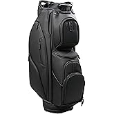 Aroli Golfish 14-Way Golf Cart Bag - Waterproof Synthetic Leather Golf Bag with Multiple Pockets, Durable Golf Club Bag for Men & Women, Available in Black, Blue, Gray