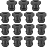 PATIKIL 7mm / 1/4 Inch Drill Hole,3/16 Inch ID Rubber Grommets, 15Pcs Top Hat Grommet for Wiring Eyelet Ring Gasket Automotive Firewall Cable Hole Plugs Wires Protection, Black