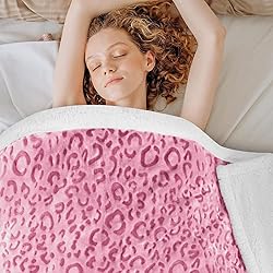 MACEVIA Sharpa Fleece Throw Blanket for Couch Fuzzy