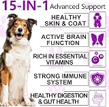 Yecuce 15 in 1 Dog Multivitamin 150 Counts Duck Flavor Joint Digestion Skin view 5