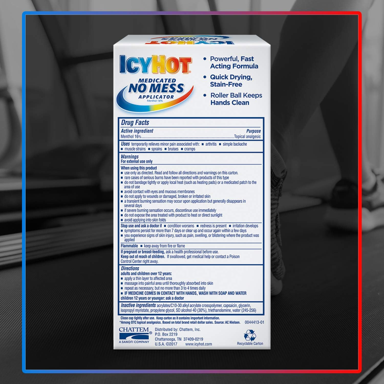 Icy Hot No Mess Applicator, 2.5 Ounce: Health & Personal Care