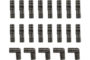 uxcell 20Pcs Invisible Barrel Hinges, 5x19mm Brass Concealed Hinge, Hidden Barrel Hinge, Small Concealed Hinges for Jewelry B
