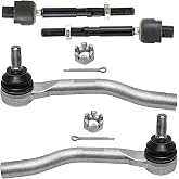 Detroit Axle - 2.4L FWD Front Tie Rods for Honda Accord Acura ILX | 13-17 Honda Accord 15-17 Acura ILX, 2 Inner &amp; 2 Outer Tie Rod Ends 2014 2016 Replacement