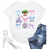 Magical Shirt for Women Magic Kingdom Shirts Castle Graphic T Shirt Family Vacation Tee Casual Holiday Tops