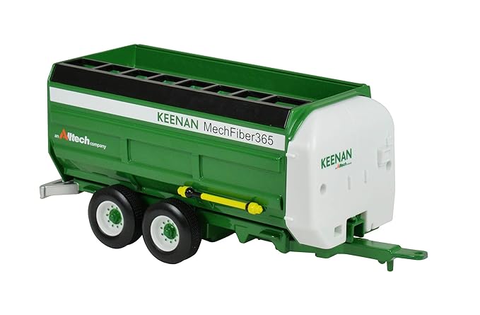 TOMY Britains Keenan Futtermischwagen 365 – Spielzeug Mischwagen mit drehbarer Mischwalze im Modell 1:32 - perfekt zum Spiele