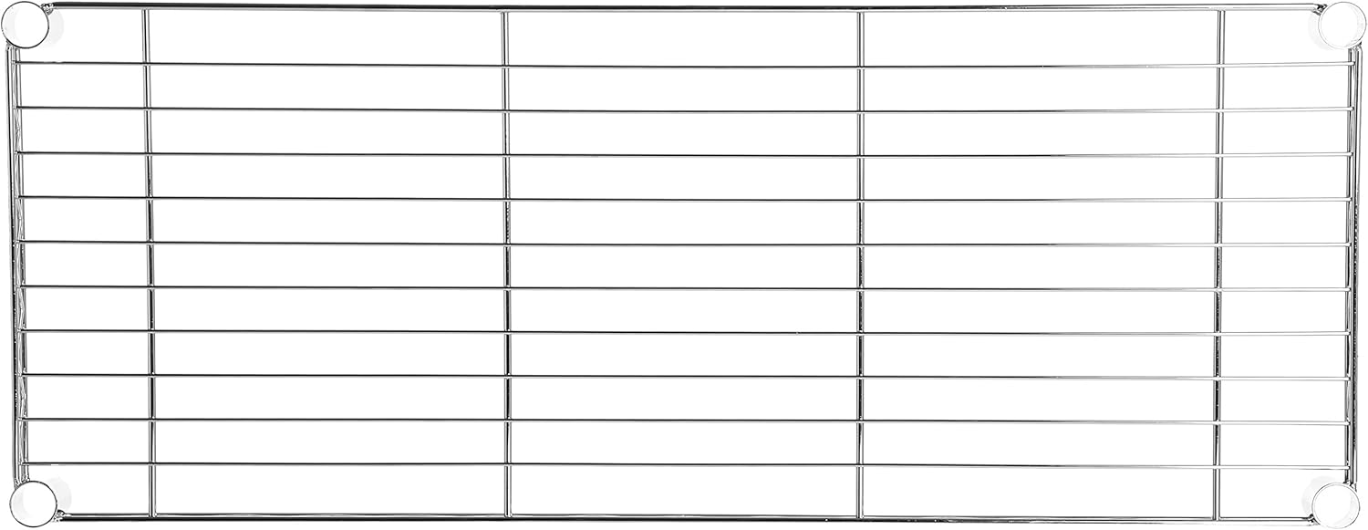  Basics 5-Shelf Adjustable, Heavy Duty Storage Shelving Unit (350 lbs loading capacity per shelf), Steel Organizer Wire Rack, Chrome, (36L x 14W x 72H): Home & Kitchen