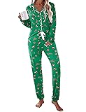 Ekouaer Christmas Pjs for Women Xmas Pjs Set Long