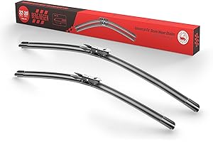 22"+20" BERG REGEN Front Windshield Wiper Blades Fit for Lincoln MKZ 2020-2013, Ford Mustang 2021-2007 Pinch Tab Wiper Blades Pack of 2
