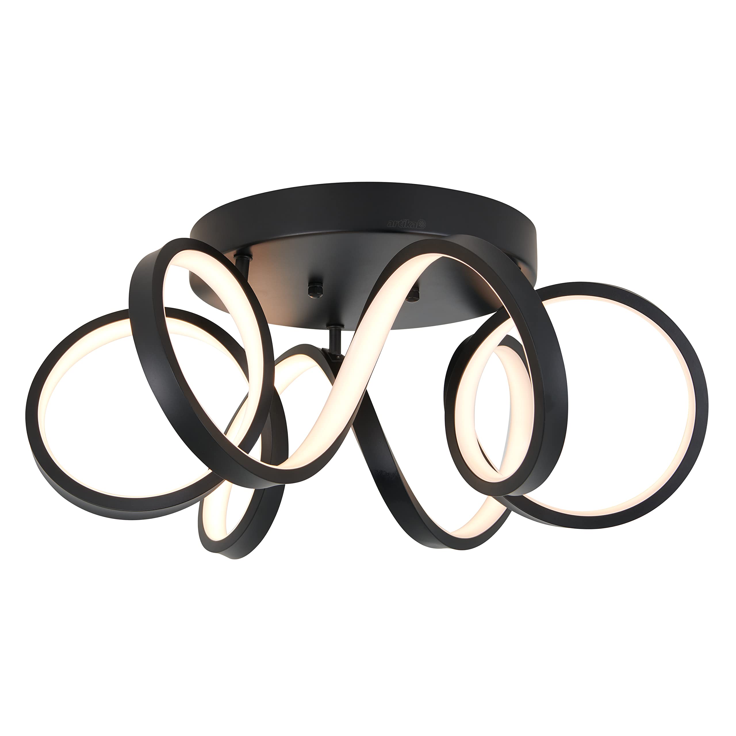artika Swirl Ribbon 28W LED Modern Flush Mount