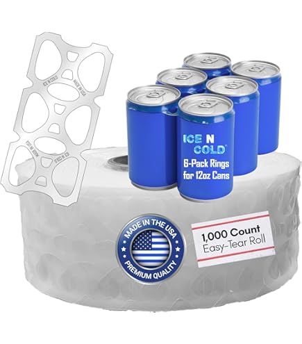 Can 6枚組 Amazon.com: 500ct 6-Pack Rings Universal Fit - Fits all 12oz Beer
