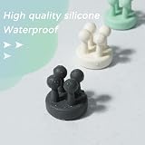 Zayin Silicone Toothbrush Holders 4pcs Multi-Function Wall Hooks view 6