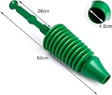 Vivo Technologies Heavy Duty Toilet Plunger Unblocker Flexible Drain Tool view 4