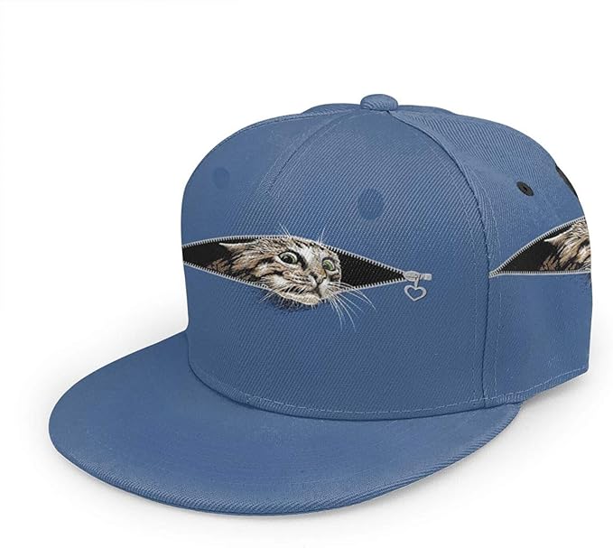 Baseballmütze Mit Katzen Ohren - Einstellbarer Cap Mit Süßer Stickerei