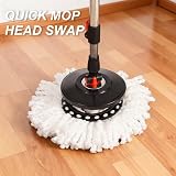 Requisite Needs Smart Spin Mop and Bucket Set Black 13 L 3 Mops view 2