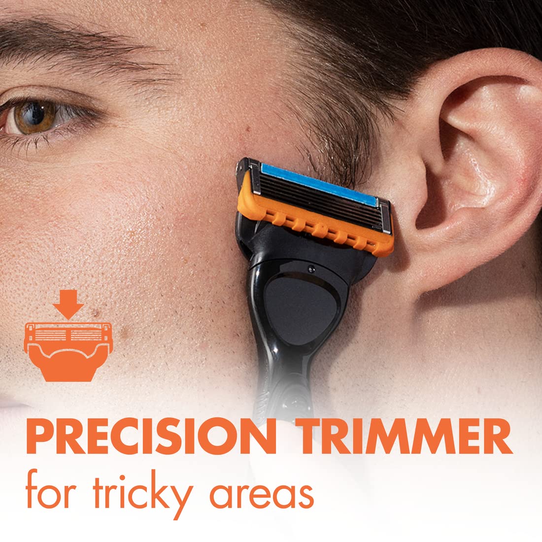 Gillette Fusion5 Power Razor Blades for Men, 5-Blade Razor Refills, 8 Count, Holiday Gifts for Men