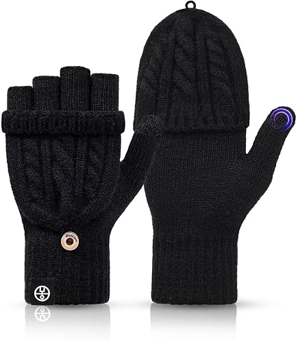 Amazon.com: Flush of Dawn Soft Cashmere Convertible Gloves with