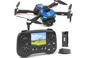 GOVOGORC Foldable Drone with 1080P Camera & 2.8" LCD Screen, Obstacle Avoidance Drone, Brushless Motor, FPV WiFi Quadcopter, Optical Flow Positioning, Trajectory Flight, 16min Flight Time, for Adults/Beginners