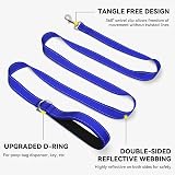 Joytale Padded Handle Dog Lead Double-Sided Reflective Navy 1.2m 2cm view 5
