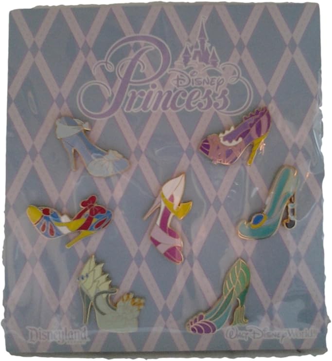 Disney Princess Shoes Starter 7 Piece Pin Set