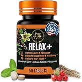 Pure Natural Herbs Valerian Hawthorn & Peppermint Tablets, 50 Count – Organic Hawthorne Berry & Valerian Root Herb Supplement – Vegan Non-GMO Calm Support & Peppermint Pills for Digestive Wellness