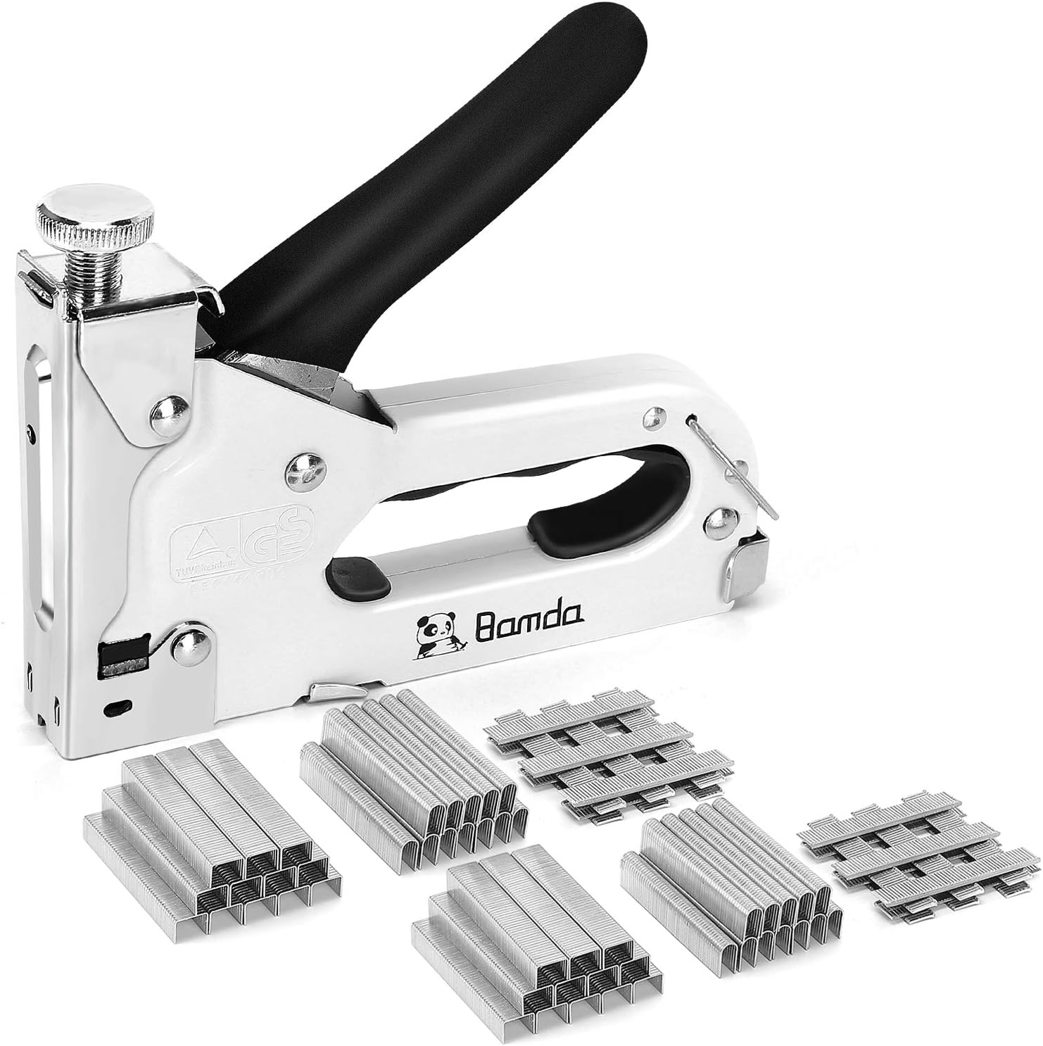 Staple Gun, 3 in 1 Manual Nail Gun with 3000 Staples Heavy Duty Gun