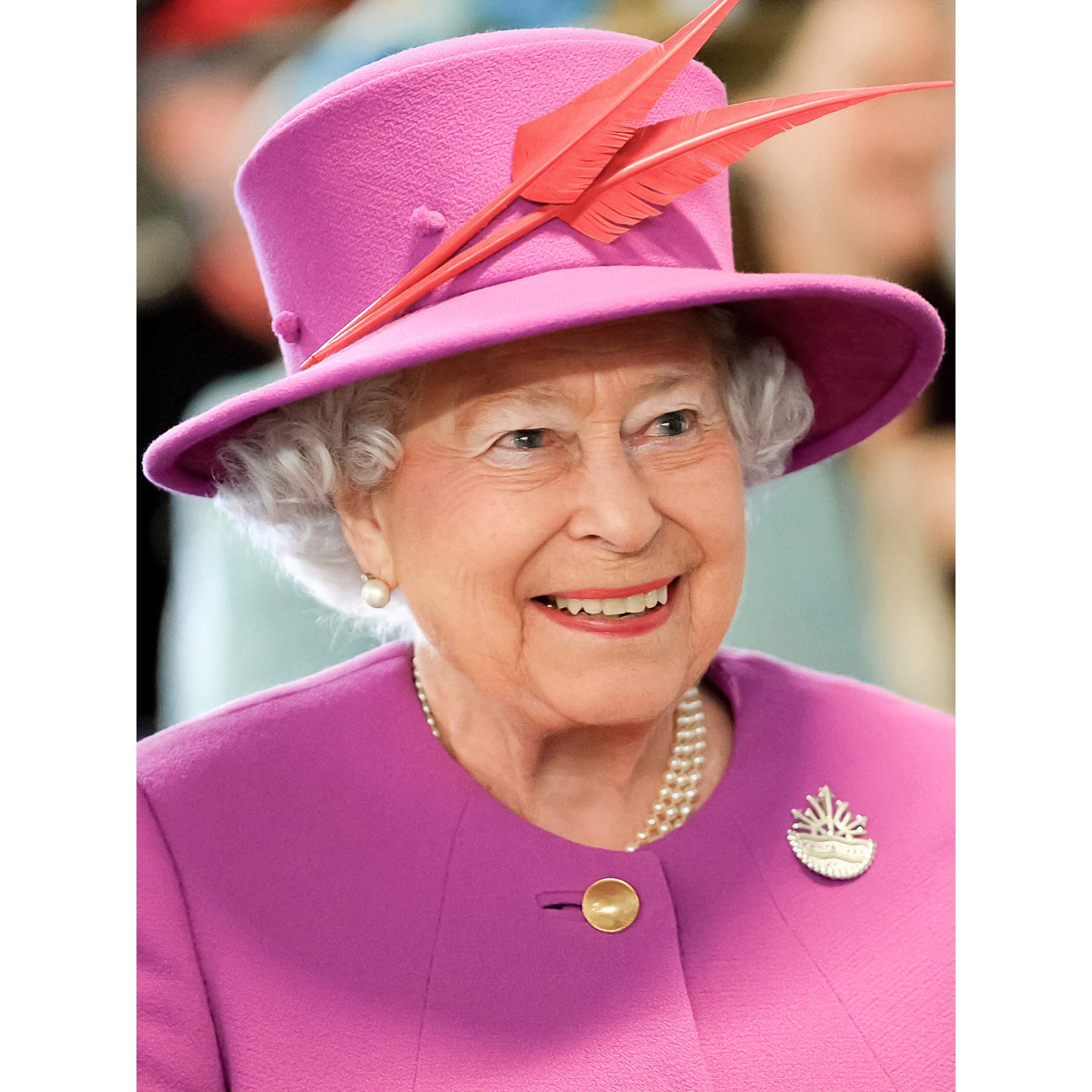Rouse Portrait Queen Elizabeth II England Photo Large Wall Art Poster Print Thick Paper 18X24 Inch