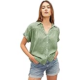 Velvet by Graham & Spencer Women's Aria Woven Linen Top