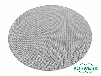 HEVO Benny grau Dänisches Flachgewebe Teppich | Kinderteppich | Spielteppich 200 cm Ø Rund