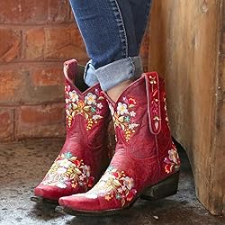 Hbeylia Cowboy Boots For Women Vintage Embroidery