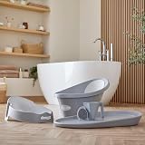 Shnuggle Baby Bath Brush Soft Silicone Bristles Grey Cradle Cap view 9