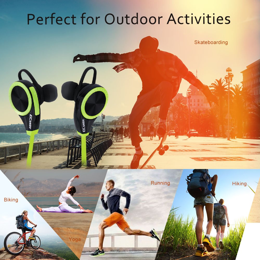 Auriculares Bluetooth 4.0 LOBKIN deportivos!Manos libres incorporado y microfono