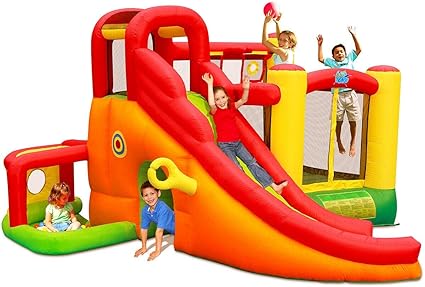 780W Blower Kids Inflatable Slide House 