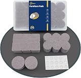 shinfly 100 Pcs Felt Furniture Pads with Box Beige Floor Protectors Chair Legs view 1