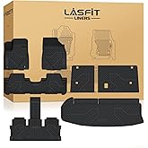LASFIT Floor Mats for Toyota Highlander 2019-2014(Not for Hybrid), All Weather TPE Cargo Mats Floor Liner for Highlander LE/Limited/SE/XLE, Black(Not fit 2nd Row Bench Seating).