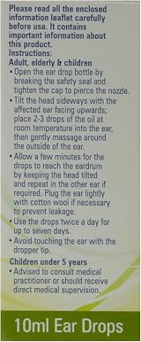 Alissa Olive Oil Ear Drops 10ml 5 Packs Softens Wax 5 x 10ml view 3