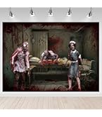 グロ注意❤️廃病院　サツ人解体現場　 horror hospital Amazon.com : CORFOTO 9x6ft Fabric Creepy Hospital Bloody Ward Room