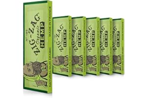 ZIG-ZAG Hemp Rolling Papers 1¼ Size (6 Bookets) - 50 Sheets Each