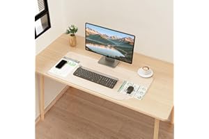 YSAGi Clear Desk mat,Non-Slip PVC Clear Desk Pad for Keyboard & Mouse,Large Mouse Pad,Heat Resistant & Waterproof Desk Protector Mat,Frosted Transparent Desk Writing Mat for Office & Home(36x17inch)